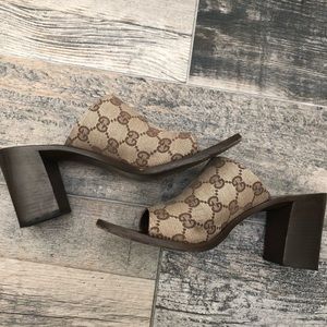 Gucci monogrammed shoes